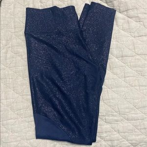 Sparkle Nike leggings. Navy blue